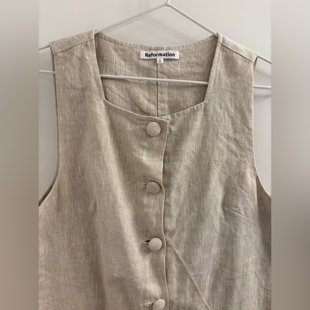 Reformation Dana Linen Mini Dress - Picture 5 of 11